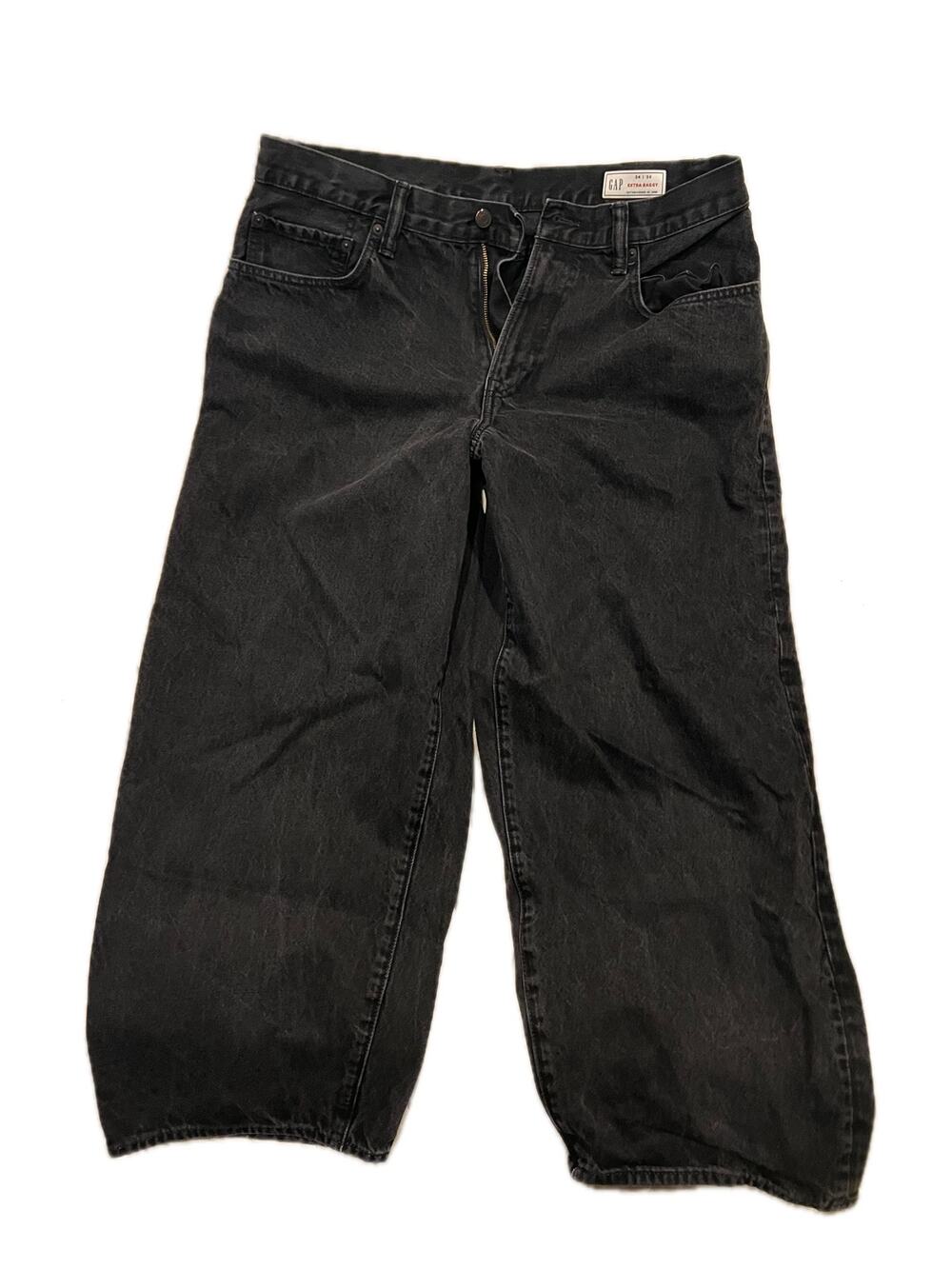 The Gap Extra Baggy Black Jeans 34x30